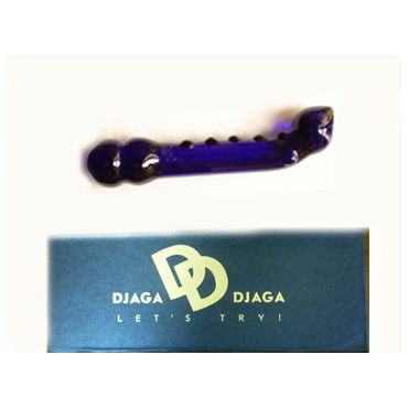 Djaga-Djaga Фаллоимитатор синий, С 2-мя головками со стимуляцией точки G Djaga-Djaga Фаллоимитатор синий, С 2-мя головками со стимуляцией точки G