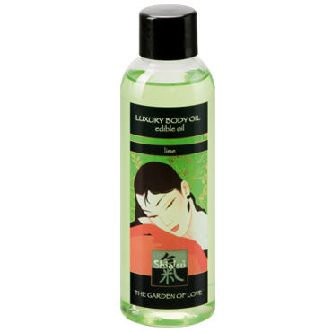 Shiatsu Luxury Body Oil Lime, 100 мл, Съедобное масло с ароматом лайма Shiatsu Luxury Body Oil Lime, 100 мл, Съедобное масло с ароматом лайма