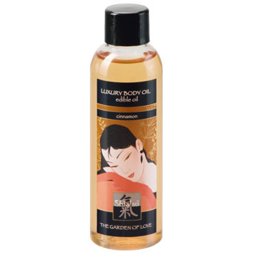 Shiatsu Luxury Body Oil Cinnamon, 100 мл, Съедобное масло с ароматом корицы Shiatsu Luxury Body Oil Cinnamon, 100 мл, Съедобное масло с ароматом корицы