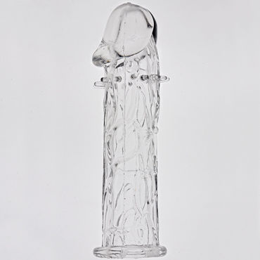 Sextoy Насадка на фаллос прозрачный, С закрытой головкой с шипами Sextoy Насадка на фаллос прозрачный, С закрытой головкой с шипами
