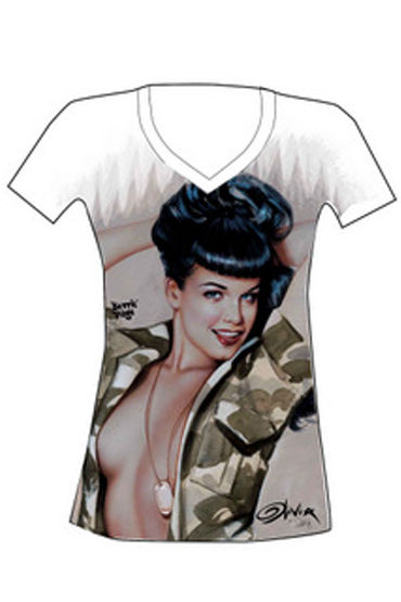 Shirley Special Ops Bettie, Майка с модным и оригинальным принтом Shirley Special Ops Bettie, Майка с модным и оригинальным принтом