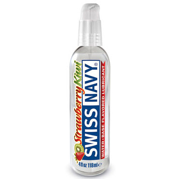 Swiss Navy Strawberry and Kiwi, 118 мл, Съедобный лубрикант с ароматом клубники, киви Swiss Navy Strawberry and Kiwi, 118 мл, Съедобный лубрикант с ароматом клубники, киви