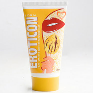 Eroticon Гель-смазка, 50 мл, С ароматом и вкусом дыни Eroticon Гель-смазка, 50 мл, С ароматом и вкусом дыни