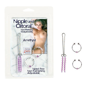 California Exotic Nipple and Clitoral, Клипсы для сосков и зажим на половые губы California Exotic Nipple and Clitoral, Клипсы для сосков и зажим на половые губы