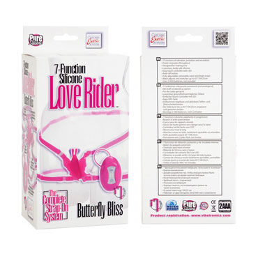 California Exotic Love Rider Butterfly Bliss, розовая - Силиконовая вибробабочка - купить в секс шопе California Exotic Love Rider Butterfly Bliss, розовая - Силиконовая вибробабочка - купить в секс шопе