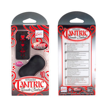 California Exotic Tantric Remote Control, красно-черный - Вибромассажер эргономичной формы - купить в секс шопе California Exotic Tantric Remote Control, красно-черный - Вибромассажер эргономичной формы - купить в секс шопе