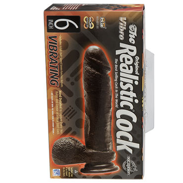 Doc Johnson Realistic Cocks 15 см, черный, Реалистичный вибратор и другие товары Doc Johnson с фото Doc Johnson Realistic Cocks 15 см, черный, Реалистичный вибратор и другие товары Doc Johnson с фото