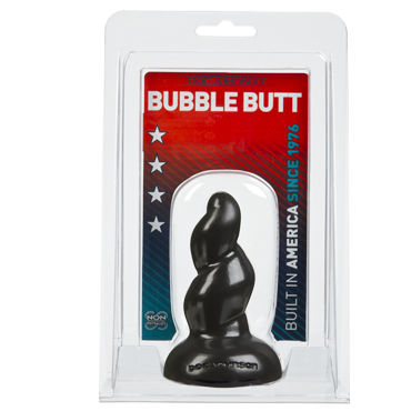 Doc Johnson Bubble Butt Twisty, черная - Анальная пробка - купить в секс шопе Doc Johnson Bubble Butt Twisty, черная - Анальная пробка - купить в секс шопе