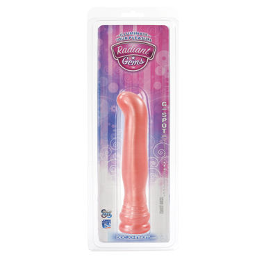 Doc Johnson Radiant Gems G-spot, розовый - Стимулятор точки G - купить в секс шопе Doc Johnson Radiant Gems G-spot, розовый - Стимулятор точки G - купить в секс шопе