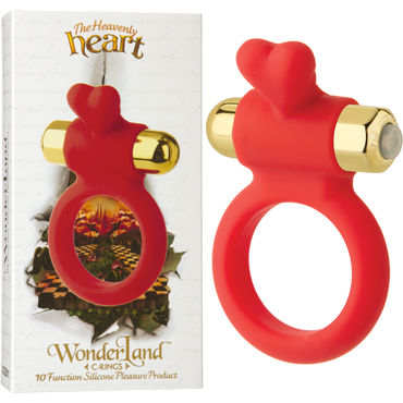 Doc Johnson Wonder Land The Heavenly Heart, Эрекционное кольцо с виброэлементом Doc Johnson Wonder Land The Heavenly Heart, Эрекционное кольцо с виброэлементом