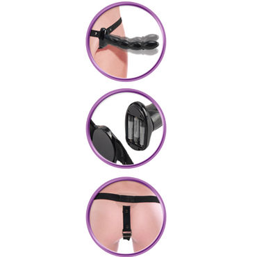 Pipedream Twist and Shout Vibrating Strap-On - Страпон на ремне с вибрацией - купить в секс шопе Pipedream Twist and Shout Vibrating Strap-On - Страпон на ремне с вибрацией - купить в секс шопе