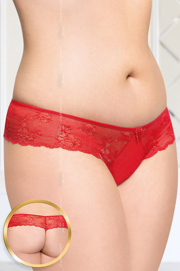 Soft Line стринги, красные, С цветочным кружевом Soft Line стринги, красные, С цветочным кружевом