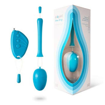 Ideal Droplet Dew Drop, синий, Виброяйцо с удобным аппликатором для введения Ideal Droplet Dew Drop, синий, Виброяйцо с удобным аппликатором для введения