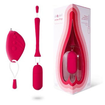 Ideal Droplet Snow Drop, красное, Виброяйцо с удобным аппликатором для введения Ideal Droplet Snow Drop, красное, Виброяйцо с удобным аппликатором для введения
