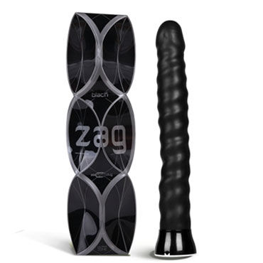 Ideal Zig Zag, черный, Самонагревающийся гибкий вибратор Ideal Zig Zag, черный, Самонагревающийся гибкий вибратор