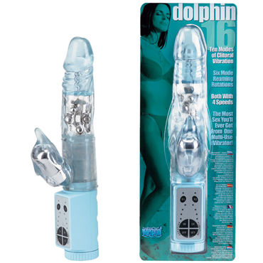 Gopaldas Dolphin, голубой, Многофункциональный вибратор Gopaldas Dolphin, голубой, Многофункциональный вибратор