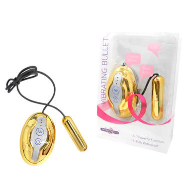 Gopaldas Vibrating Bullet, золотой, Многоскоростное виброяйцо Gopaldas Vibrating Bullet, золотой, Многоскоростное виброяйцо