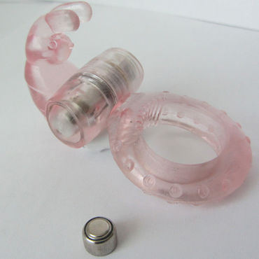 Sextoy Ring, розовое, Эрекционное виброкольцо со стимулятором клитора Sextoy Ring, розовое, Эрекционное виброкольцо со стимулятором клитора