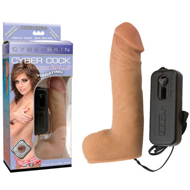 Topco Cyberskin Cyber Cock, телесный, Реалистичный вибратор Topco Cyberskin Cyber Cock, телесный, Реалистичный вибратор