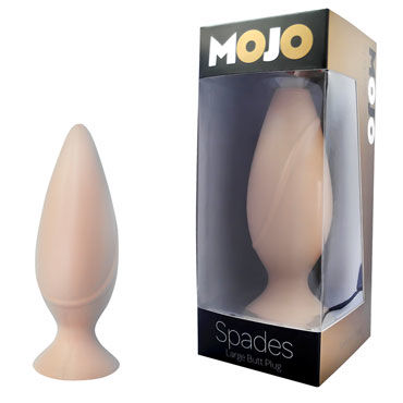 Gopaldas Mojo Spades бежевый, Большая анальная пробка Gopaldas Mojo Spades бежевый, Большая анальная пробка