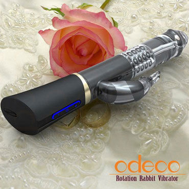 Odeco Rotation Rabbit, черный, Вибромассажер-ротатор Odeco Rotation Rabbit, черный, Вибромассажер-ротатор