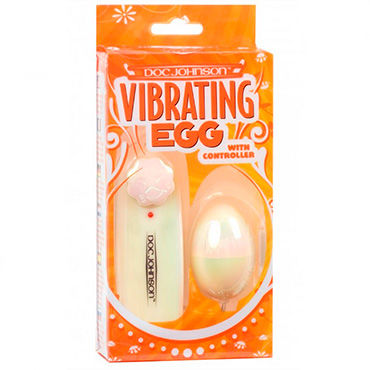 Doc Johnson Vibrating Egg, Пластиковое виброяйцо Doc Johnson Vibrating Egg, Пластиковое виброяйцо
