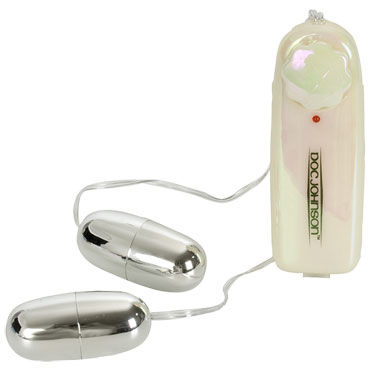 Doc Johnson Vibrating Dual Dancing Bullets, серебристый - фото, отзывы Doc Johnson Vibrating Dual Dancing Bullets, серебристый - фото, отзывы