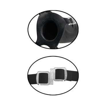 Pipedream Silicone Hollow Strap-On, 23см - Полый фаллопротез - купить в секс шопе Pipedream Silicone Hollow Strap-On, 23см - Полый фаллопротез - купить в секс шопе