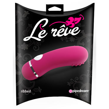 Pipedream Le Reve Ribbed, темно-розовый, Минивибратор с шелковистой поверхностью Pipedream Le Reve Ribbed, темно-розовый, Минивибратор с шелковистой поверхностью