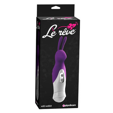 Pipedream Le Reve Wild Wabbit, фиолетовый, Вибромассажер для стимуляции клитора в форме кролика Pipedream Le Reve Wild Wabbit, фиолетовый, Вибромассажер для стимуляции клитора в форме кролика