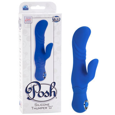California Exotic Posh Silicone Thumper G, синий, Вибратор для стимуляции точки G California Exotic Posh Silicone Thumper G, синий, Вибратор для стимуляции точки G