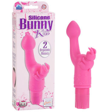 California Exotic Silicone Bunny Kiss, Вибромассажер для точки G и клитора California Exotic Silicone Bunny Kiss, Вибромассажер для точки G и клитора