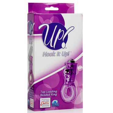 California Exotic Up Hook It Up, фиолетовое - Эрекционное виброкольцо со стимулятором клитора - купить в секс шопе California Exotic Up Hook It Up, фиолетовое - Эрекционное виброкольцо со стимулятором клитора - купить в секс шопе