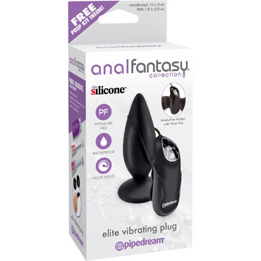 Pipedream Anal Fantasy Collection Elite Vibrating Plug, Анальная вибровтулка с выносным пультом управления Pipedream Anal Fantasy Collection Elite Vibrating Plug, Анальная вибровтулка с выносным пультом управления