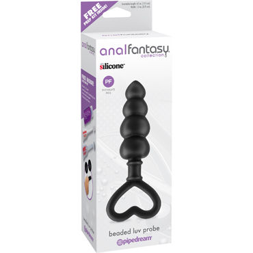 Pipedream Anal Fantasy Collection Beaded Luv Probe, Анальная елочка из гипоаллергенного силикона Pipedream Anal Fantasy Collection Beaded Luv Probe, Анальная елочка из гипоаллергенного силикона