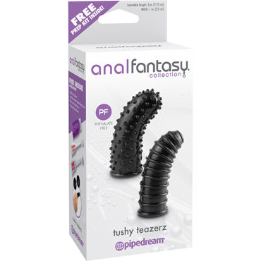 Pipedream Anal Fantasy Collection Tushy Teaserz, Две насадки на пальцы для анальной стимуляции Pipedream Anal Fantasy Collection Tushy Teaserz, Две насадки на пальцы для анальной стимуляции