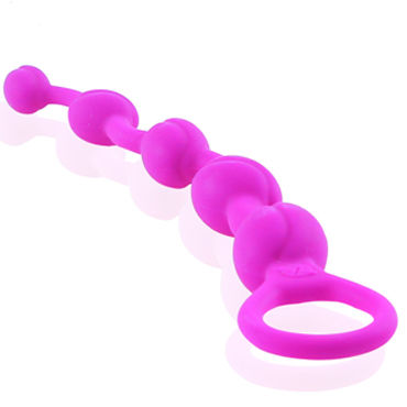 Baile Classic Pretty Love Beeds, фиолетовая - Гибкая анальная цепочка - купить в секс шопе Baile Classic Pretty Love Beeds, фиолетовая - Гибкая анальная цепочка - купить в секс шопе