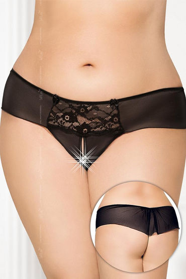 Soft Line трусики, черные, С небольшой вуалью на попке Soft Line трусики, черные, С небольшой вуалью на попке