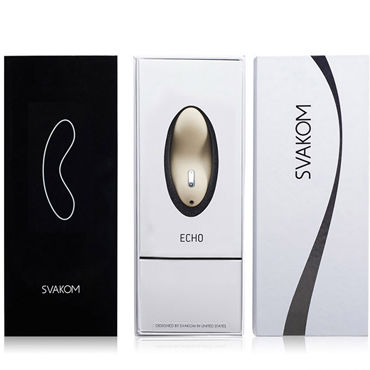 Svakom Echo, песочный - Вибратор изогнутой формы - купить в секс шопе Svakom Echo, песочный - Вибратор изогнутой формы - купить в секс шопе