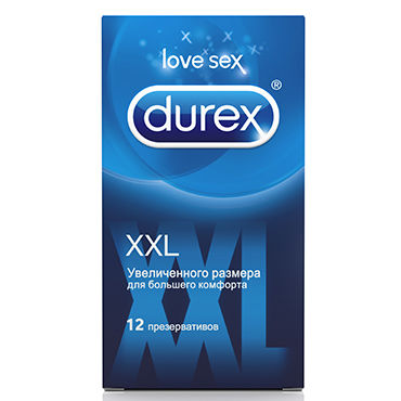 Durex XXL, Презервативы увеличенного размера Durex XXL, Презервативы увеличенного размера