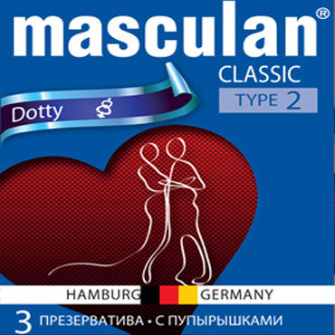 Masculan Classic Dotty, Презервативы с пупырышками Masculan Classic Dotty, Презервативы с пупырышками