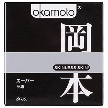 Okamoto Skinless Skin 3 in 1, Микс из презервативов Purity, Super Lubricated и Vanilla Okamoto Skinless Skin 3 in 1, Микс из презервативов Purity, Super Lubricated и Vanilla