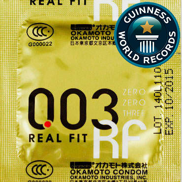 Okamoto Real Fit, Презервативы самые тонкие латексные, анатомической формы Okamoto Real Fit, Презервативы самые тонкие латексные, анатомической формы