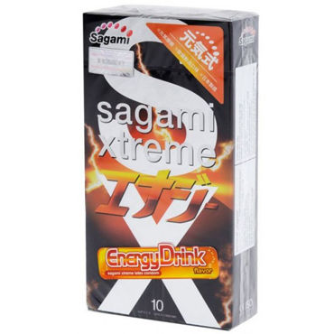 Sagami Xtreme Energy, Презервативы латексные с ароматом red bull Sagami Xtreme Energy, Презервативы латексные с ароматом red bull