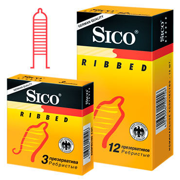 Sico Ribbed - Презервативы с кольцами - купить в секс шопе Sico Ribbed - Презервативы с кольцами - купить в секс шопе