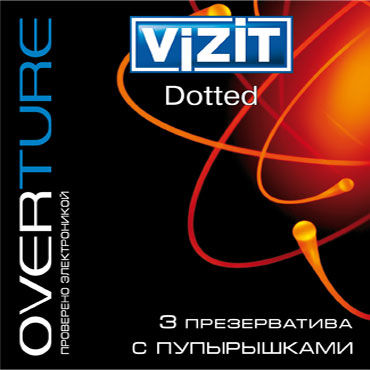 Vizit Overture Dotted, Презервативы с пупырышками Vizit Overture Dotted, Презервативы с пупырышками