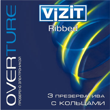 Vizit Overture Ribbed, Презервативы с кольцами Vizit Overture Ribbed, Презервативы с кольцами