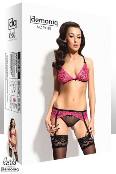 Demoniq With Love Sophie Pink Set, Кружевной комплект и другие товары Demoniq с фото Demoniq With Love Sophie Pink Set, Кружевной комплект и другие товары Demoniq с фото