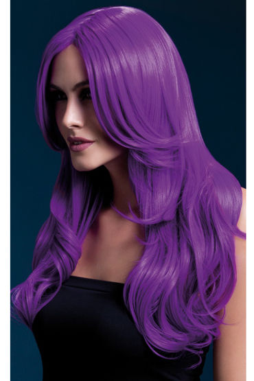 Fever Khloe Wig Neon Purple, Парик, с длинными волосами Fever Khloe Wig Neon Purple, Парик, с длинными волосами
