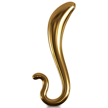 Pipedream Icicles Gold Edition G02, Стеклянный фаллоимитатор для точки G Pipedream Icicles Gold Edition G02, Стеклянный фаллоимитатор для точки G